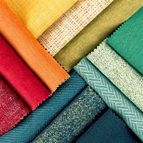 Upholstery fabric swatches